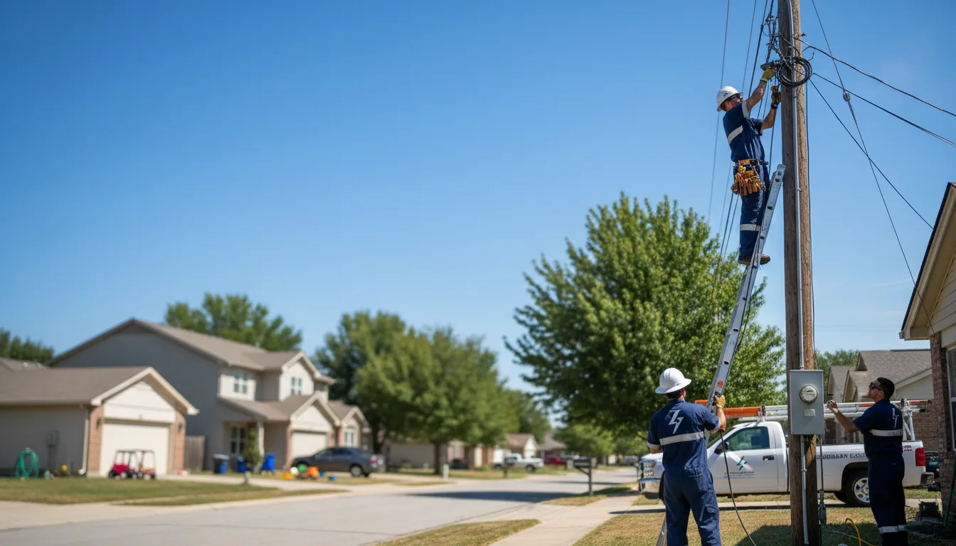 Residential electrician providing installation services in Langdon, ND